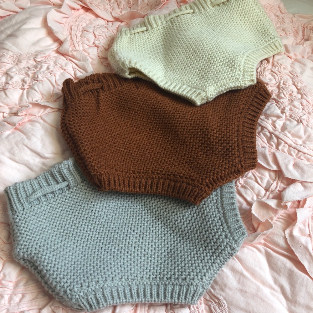 Rylee + Cru Knit Baby Bloomers CREAM ONLY - Picture 6 of 8